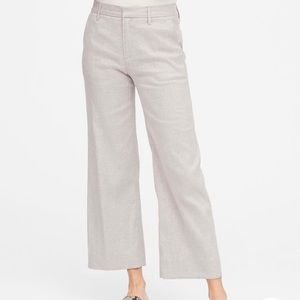 Banana Republic Petite Slim Wide-Leg Crop Pant